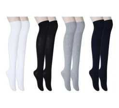 Ribbed Over The Knee Women Socks