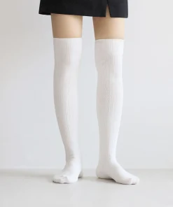 Ribbed Over The Knee Women Socks