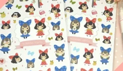 Ribbon Girls Deco Sticker