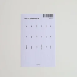 6 Ring A5 Index Sticker Set