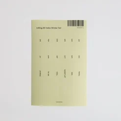 6 Ring A5 Index Sticker Set