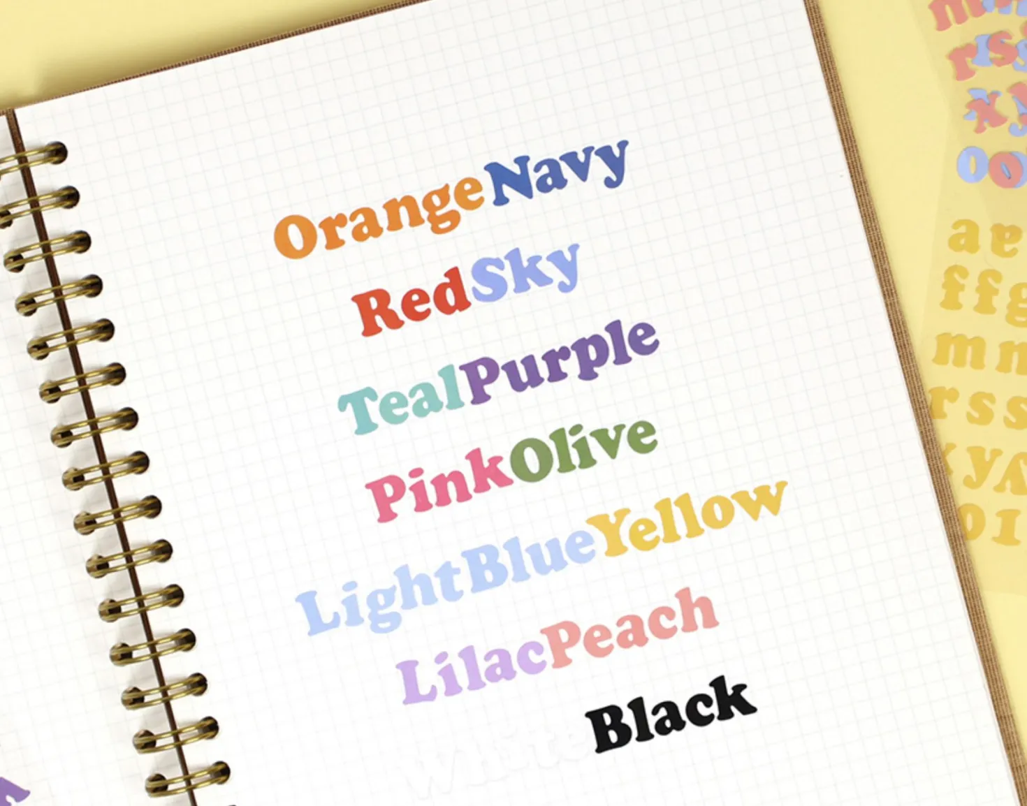 Roly Poly Alphabet Removable Sticker