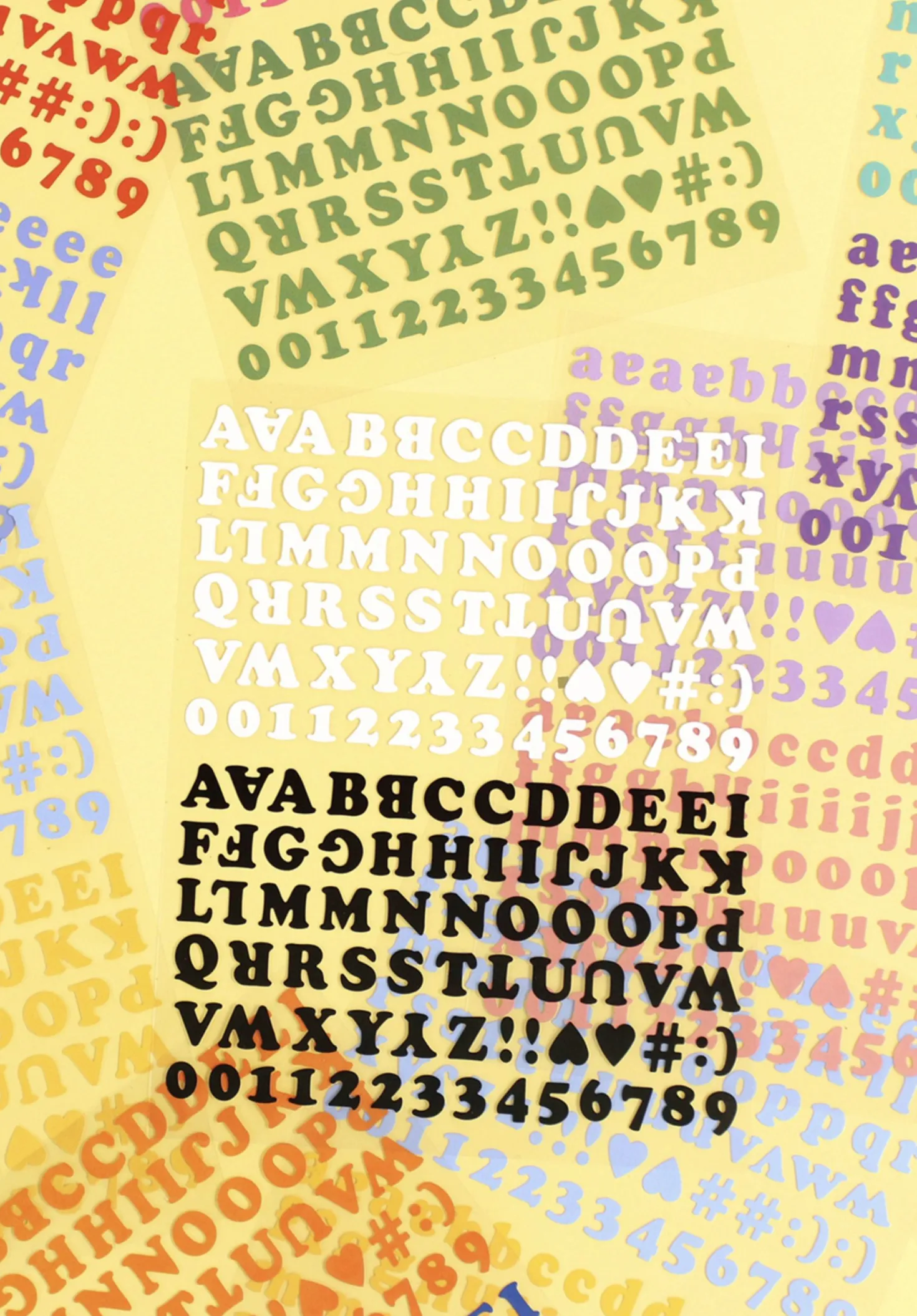 Roly Poly Alphabet Removable Sticker