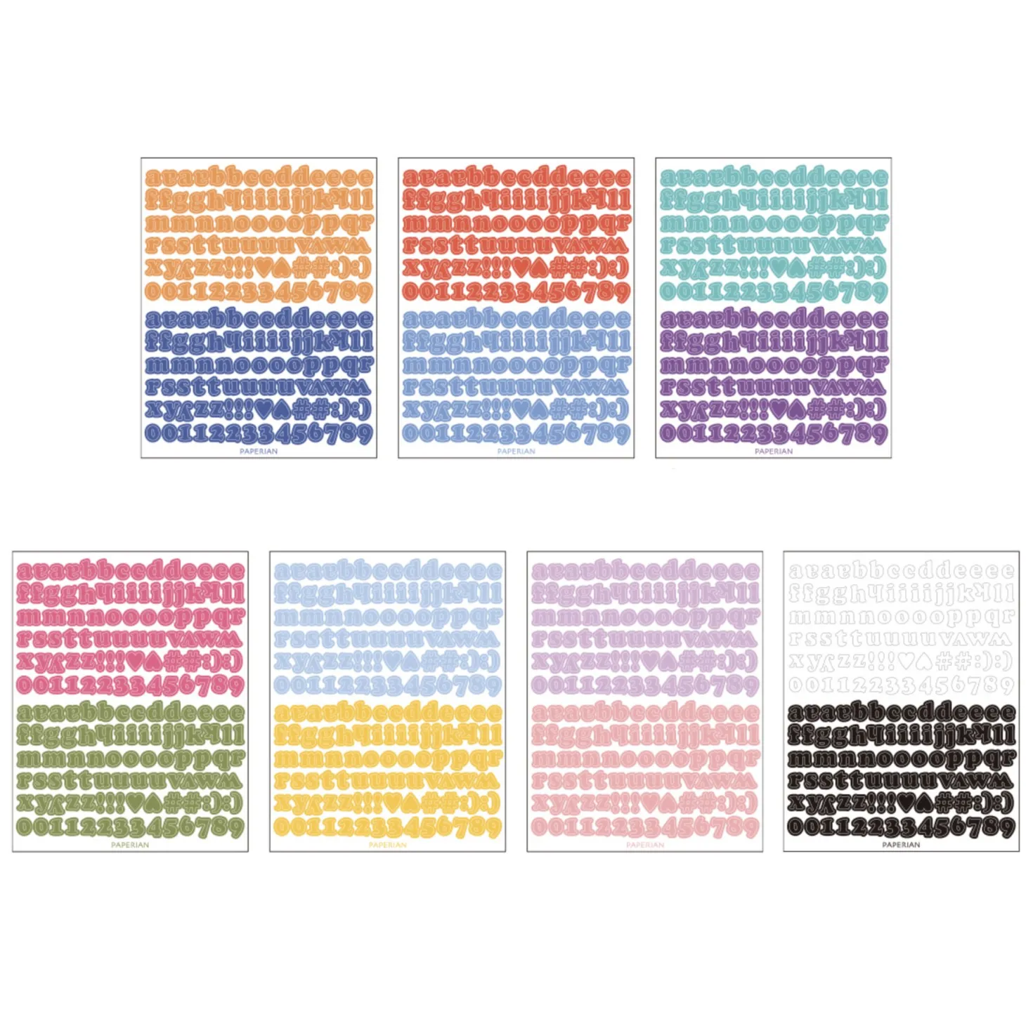 Roly Poly Alphabet Removable Sticker