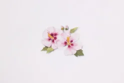 Rose of Sharon Pressed Flower Sticker