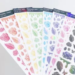Rose Solid Hologram Slim Sticker