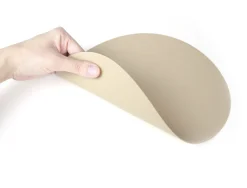Round Vegan Leather Mouse Pad