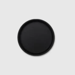 Round Vegan Leather Tea Coaster