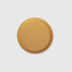Round Vegan Leather Tea Coaster