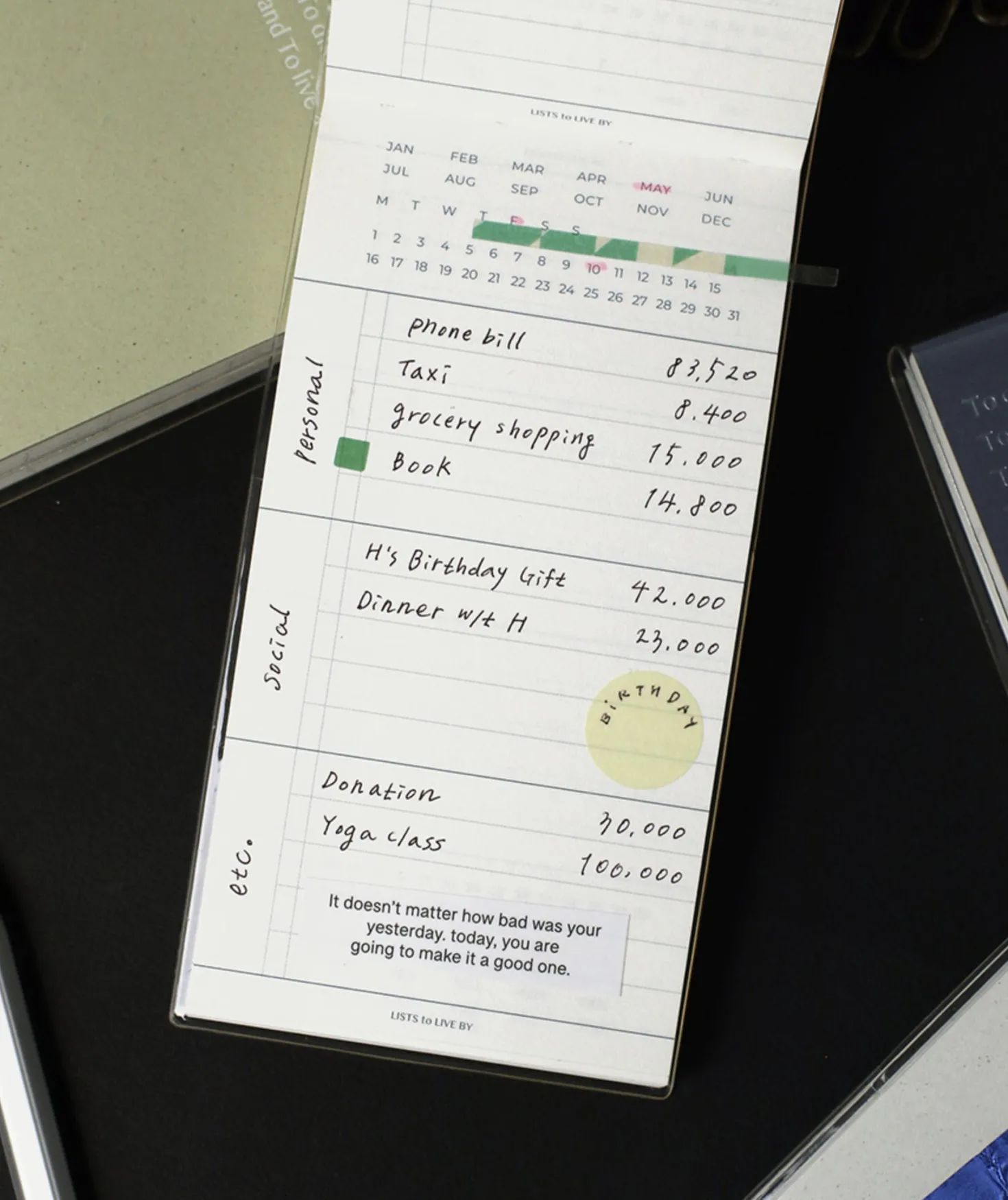 3-Row Daily Handy Planner