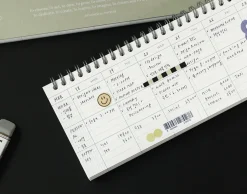 3-Row Desk Weekly Scheduler