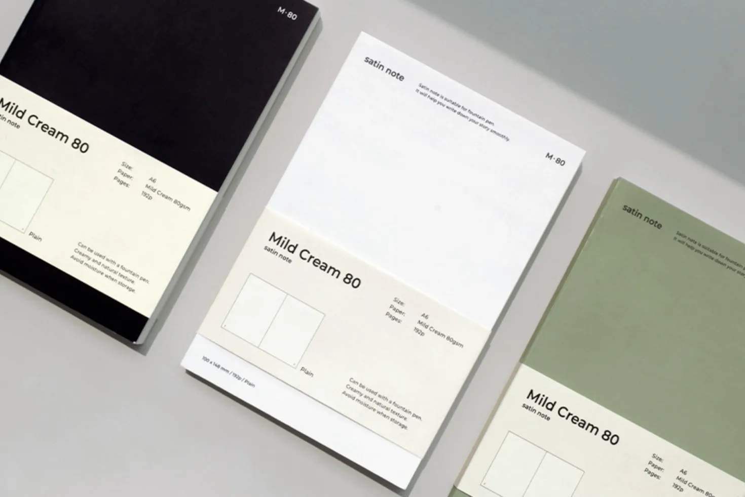Satin M80 A6 Fountain Friendly Notebook