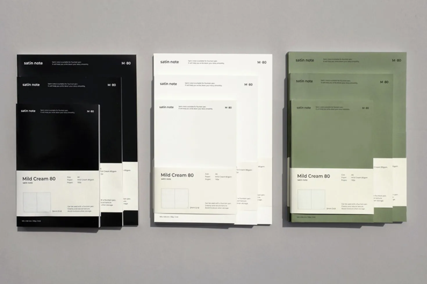 Satin M80 B6 Fountain Friendly Notebook
