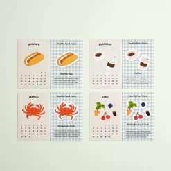 2026 Seattle Mini Calendar Sheets