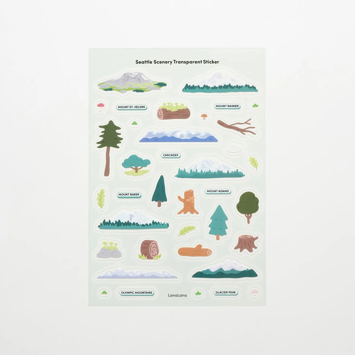 Seattle Scenery Deco Sticker