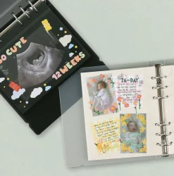 Self-adhesive 6 Ring A6 Wide Photo Album Refill