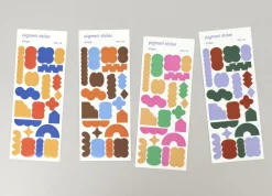 Shape Pigment See-through Sticker