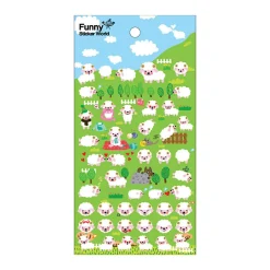 Sheep Emoji Puffy Sticker