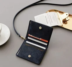 Simple Ash Wallet + Neck Strap Set