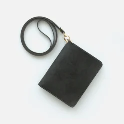 Simple Ash Wallet + Neck Strap Set
