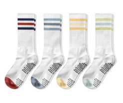 Simple Non-slip Athletic Crew Socks