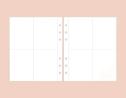 Simple 6 Ring A6 Wide Note Refill