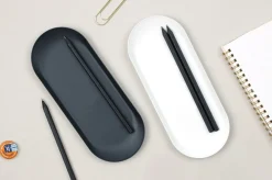 Simple Steel Pen Tray