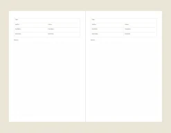 Slim Book Lover's Archive Reading Journal