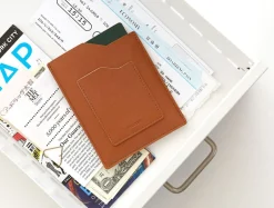 Slim Leather Passport Holder