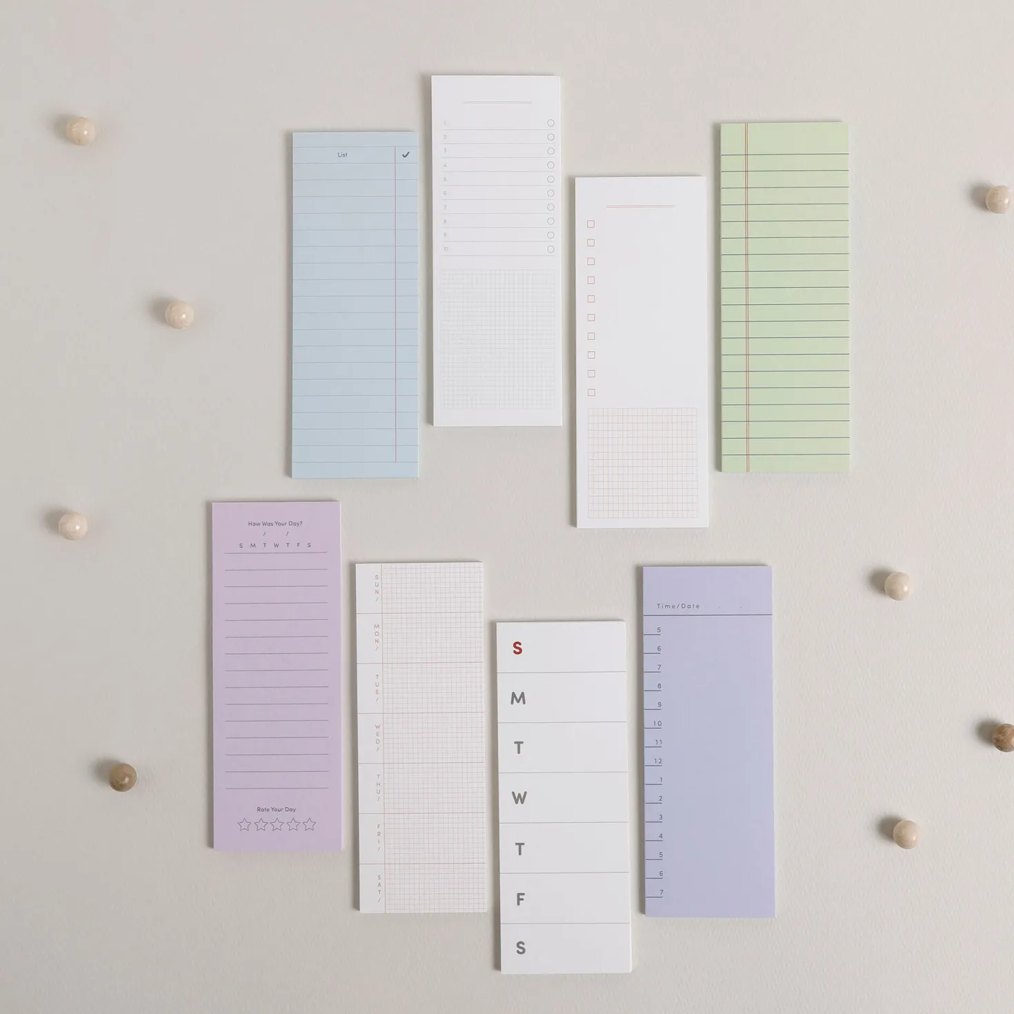 Slim Schedule Sticky Note v2