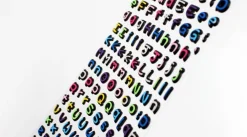 Small Alphabet Deco Sticker