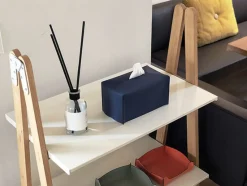 Small Edge Leather Tissue Cover