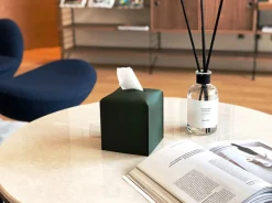 Small Edge Leather Tissue Cover
