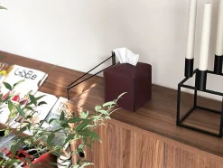 Small Edge Leather Tissue Cover