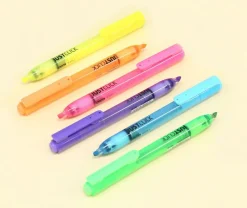 Small Just Click Retractable Highlighter Set
