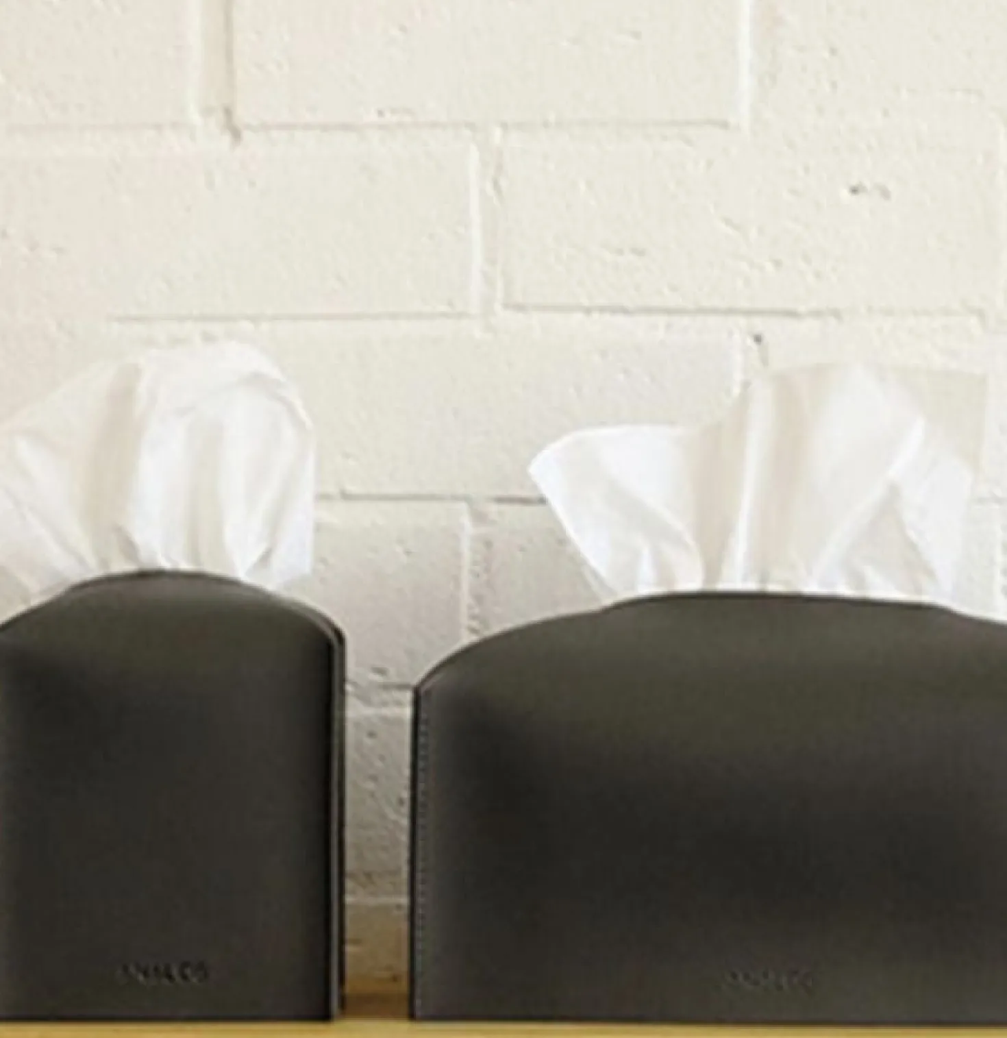 Small Leather Tissue Cover
