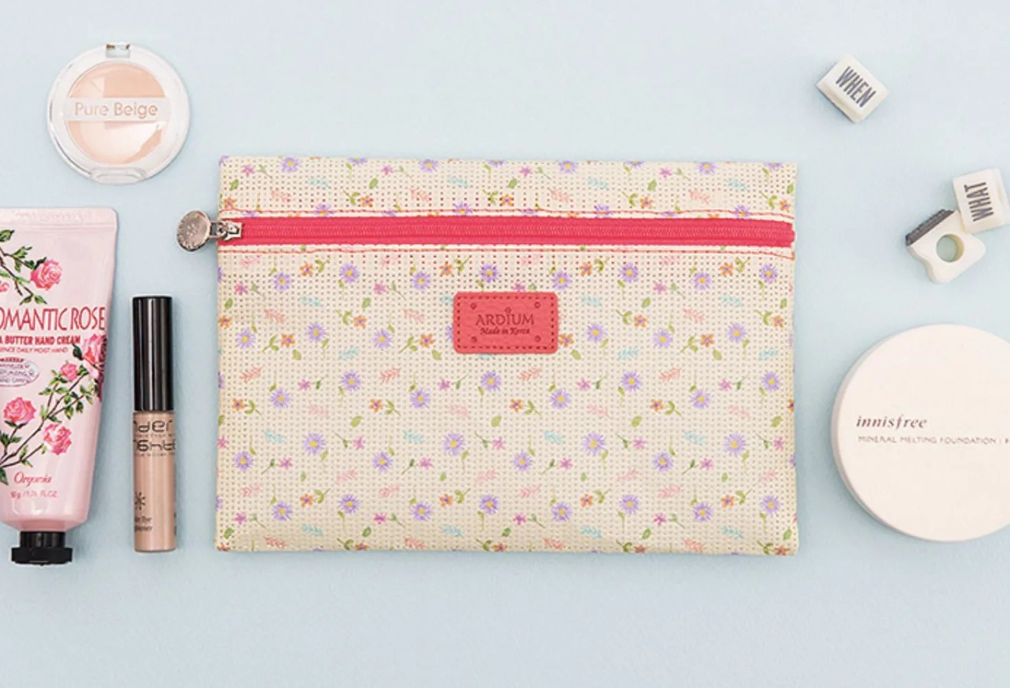 Small Summer Mesh Flat Pouch