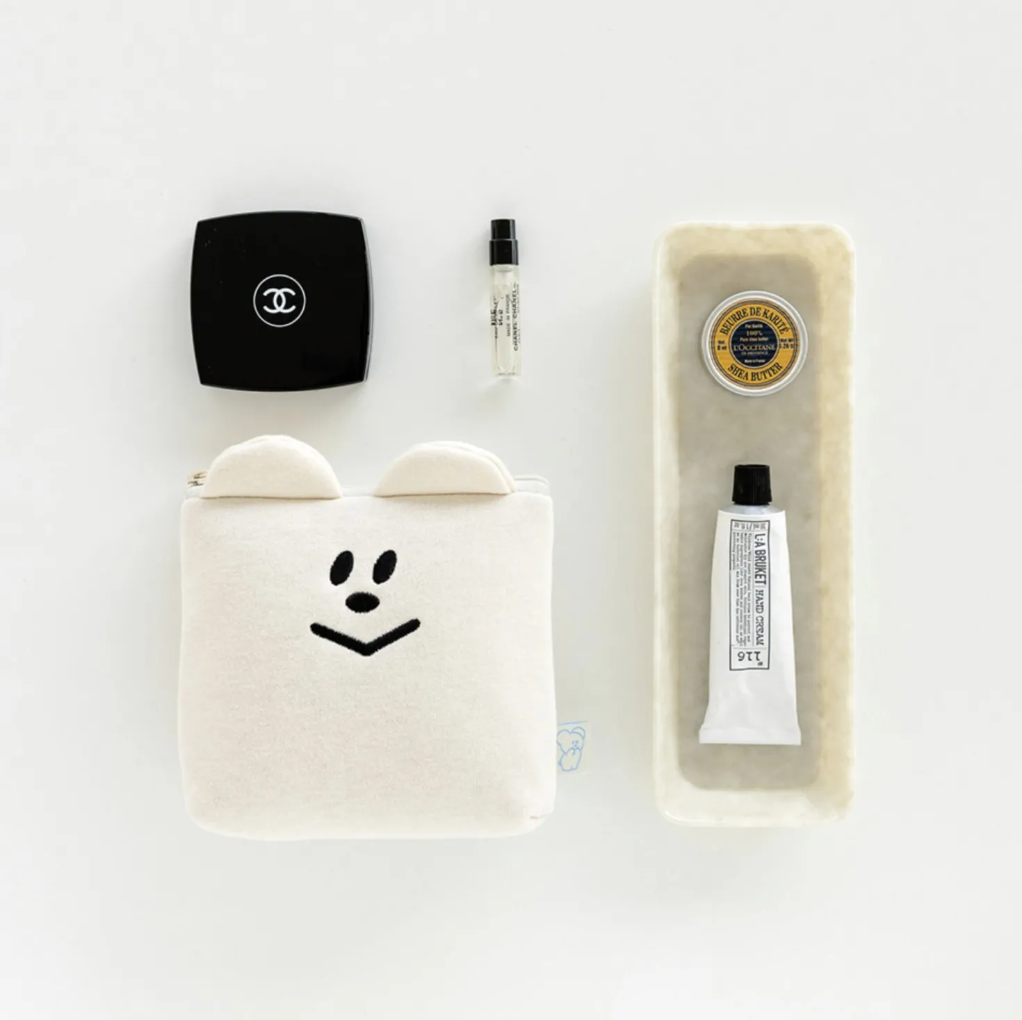 Smile Bear Cushion Pad Pouch