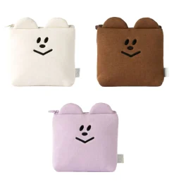 Smile Bear Cushion Pad Pouch