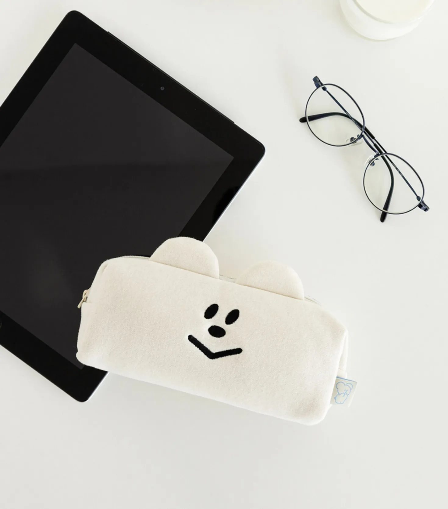 Smile Bear Cushion Pencil Pouch