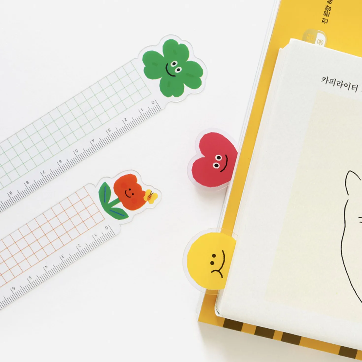 Smile Transparent Bookmark Ruler