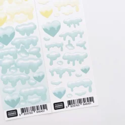 Snow Heart Slim Sticker