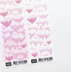 Snow Heart Slim Sticker