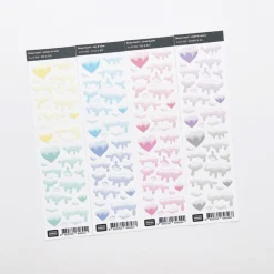 Snow Heart Slim Sticker