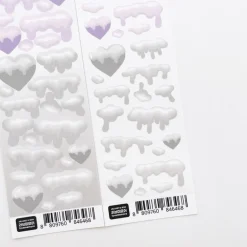Snow Heart Slim Sticker