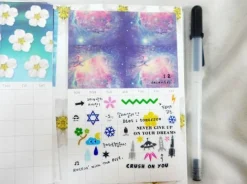 Space Note Deco Sticker