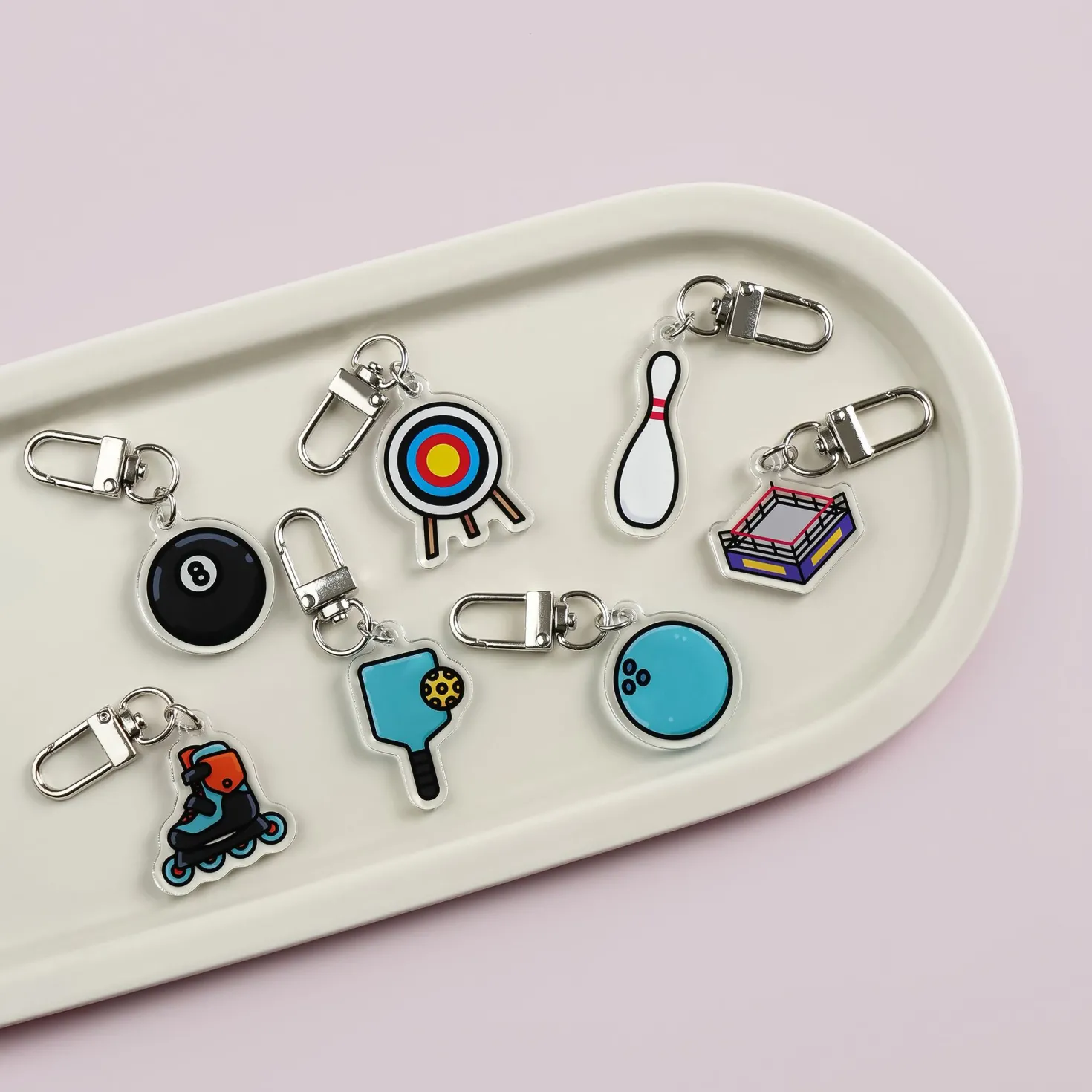 Sports Acrylic Key Ring v2