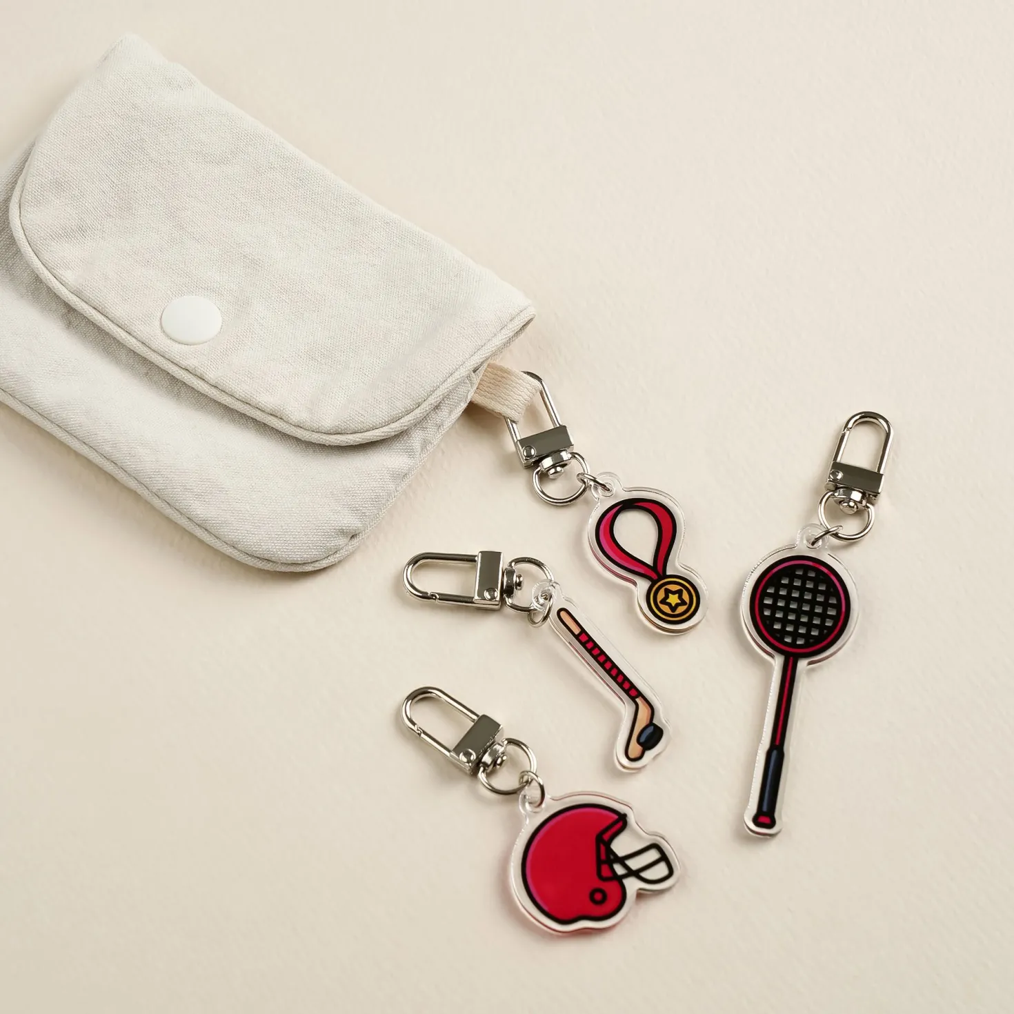Sports Acrylic Key Ring v2