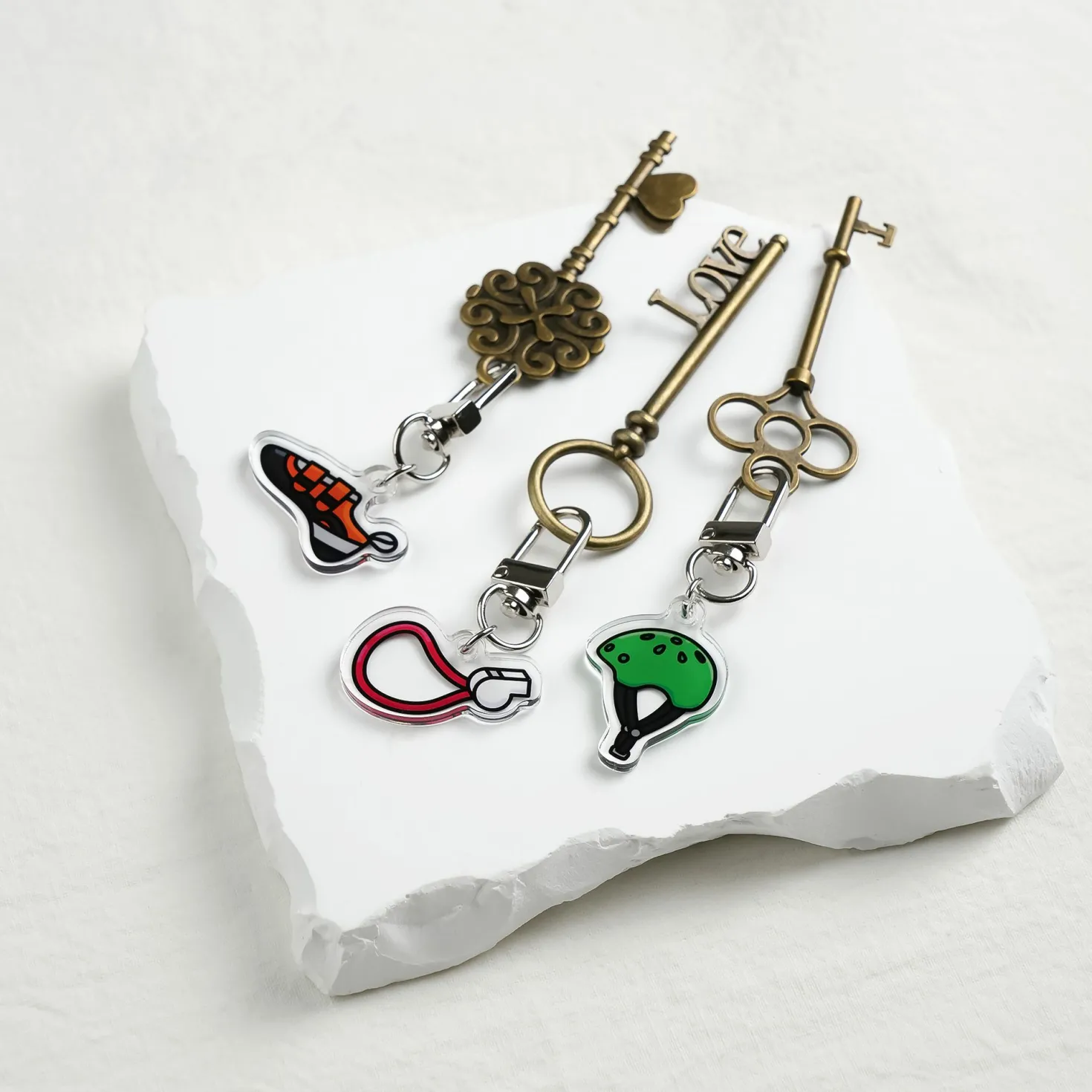 Sports Acrylic Key Ring v2