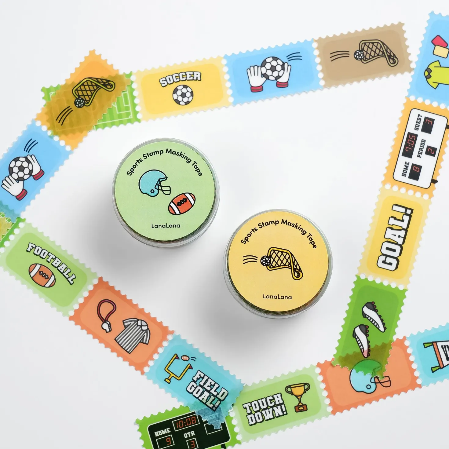 Sports Stamp Masking Tape